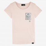 T-shirt femme rose Pierre Caille impression sérigraphie
