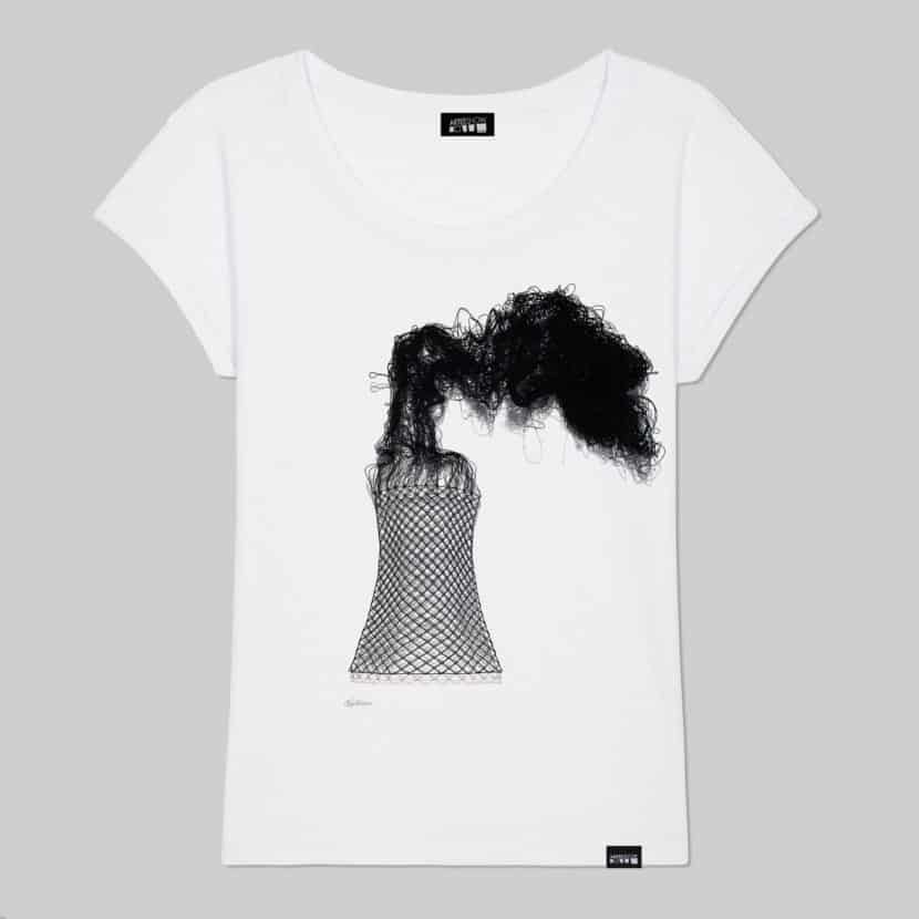t-shirt femme elodie antoine artiste belge